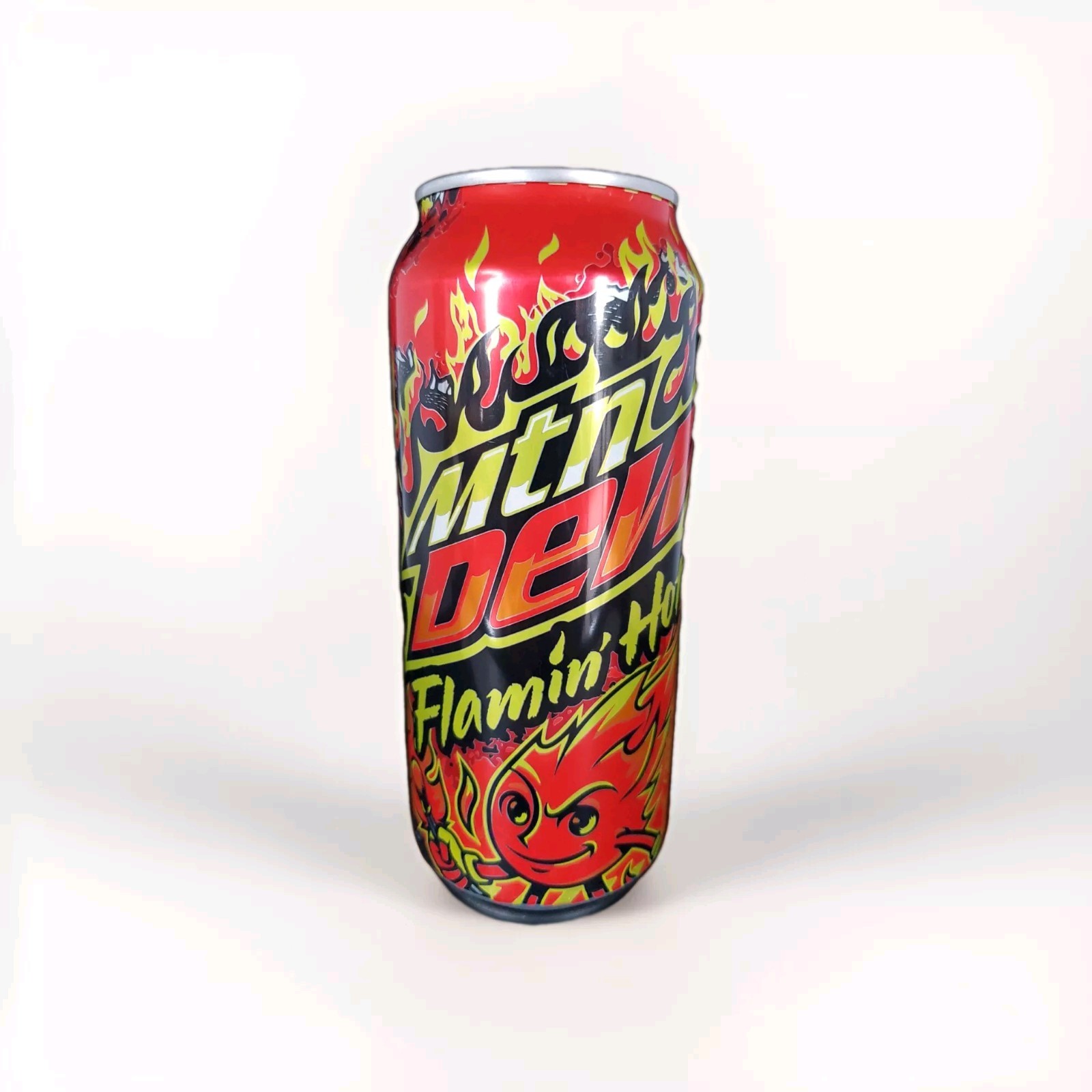 FULL Limited Edition 2021 Mountain Dew Can Mtn Dew Flamin' Hot 16oz Can 🔥