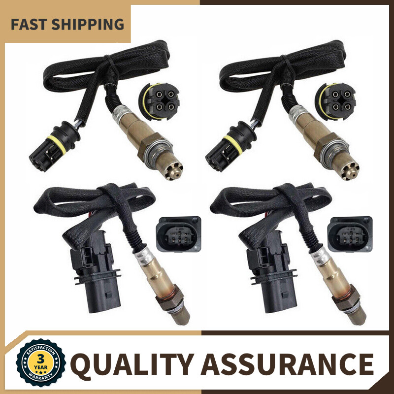 Set of 4 Oxygen O2 Sensors For BMW 2006-2010 550I 650I 2006-2008 750I 750LI 4.8L
