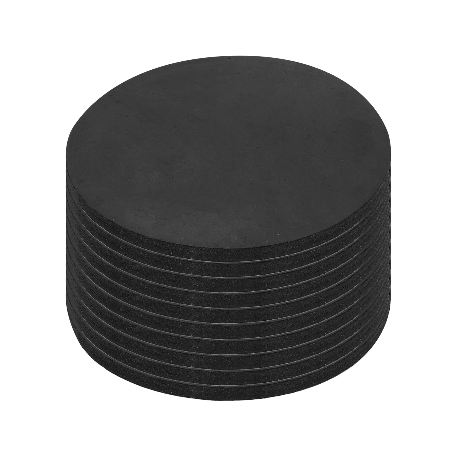 10Pcs Non Slip Furniture Pads, 90x4mm Round Rubber Furniture Grippers, Black