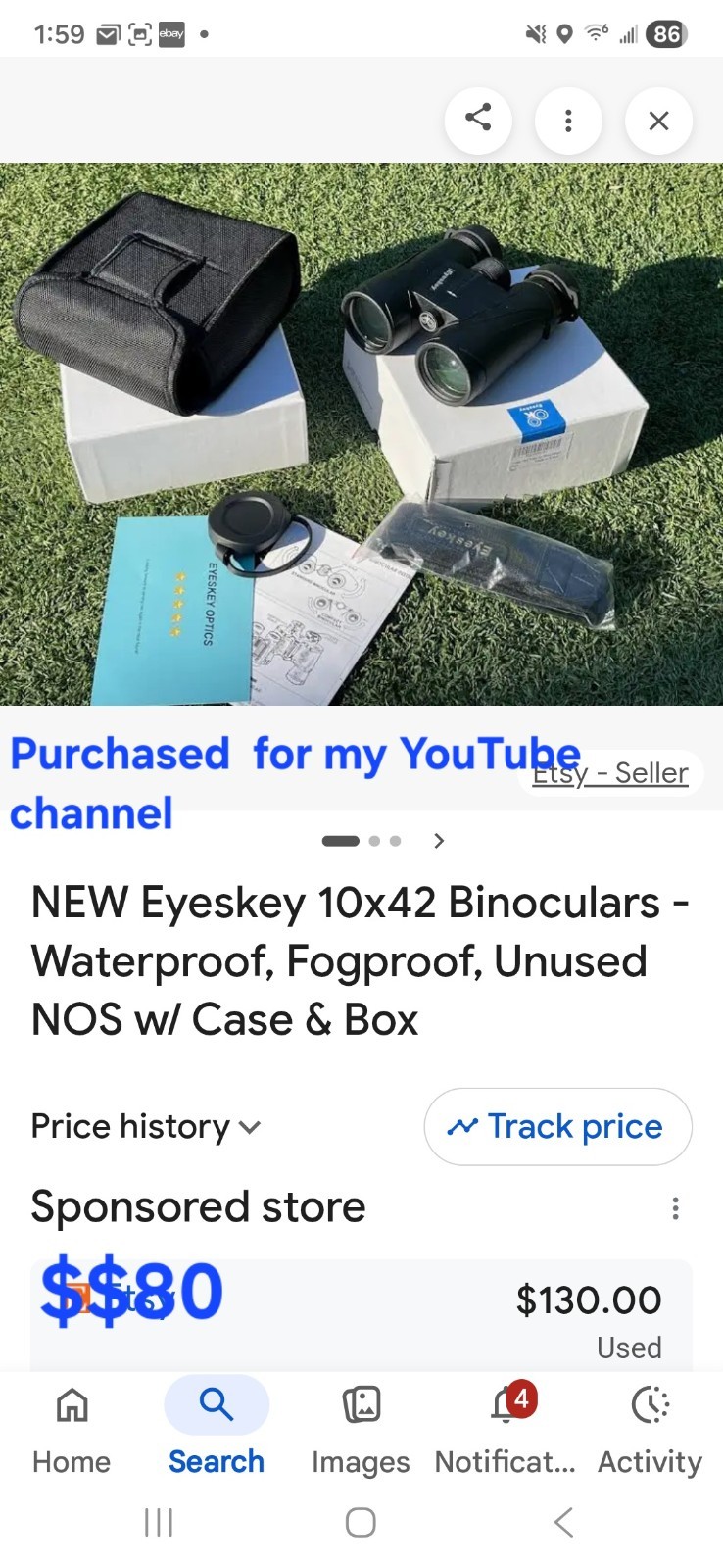 EYESKEY CLARVOYANT 10X42 Binoculars