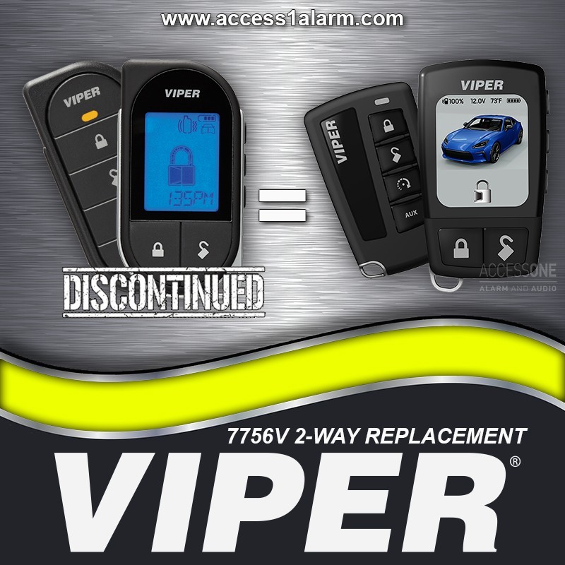 Viper 7756V and 7656V Replacement -NEW Color LCD 2-Way 7957V and 7657V For 5706V