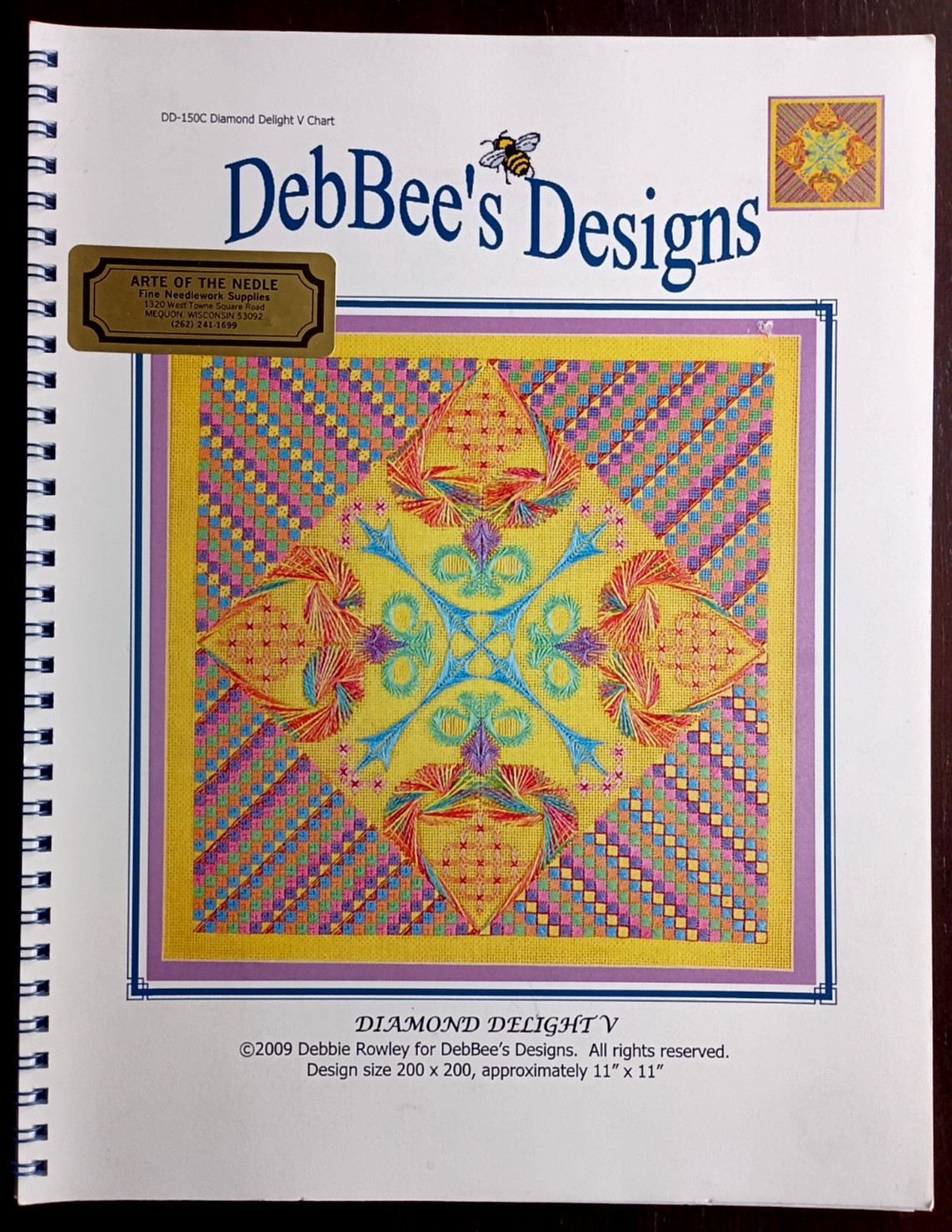 DebBee's Designs - Diamond Delight V - Needlepoint Counted Thread Chart Booklet