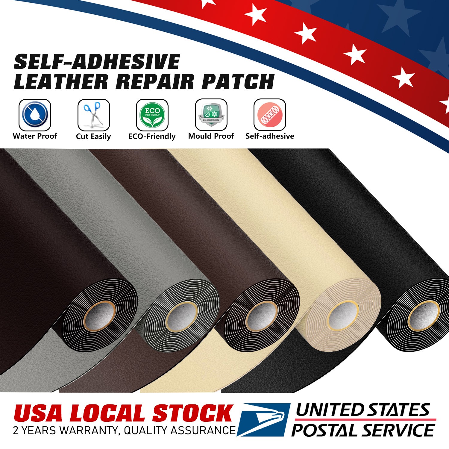 Self Adhesive Leather Patch Car Seat Sofa Repairing Subsidies Fabric Stick-on