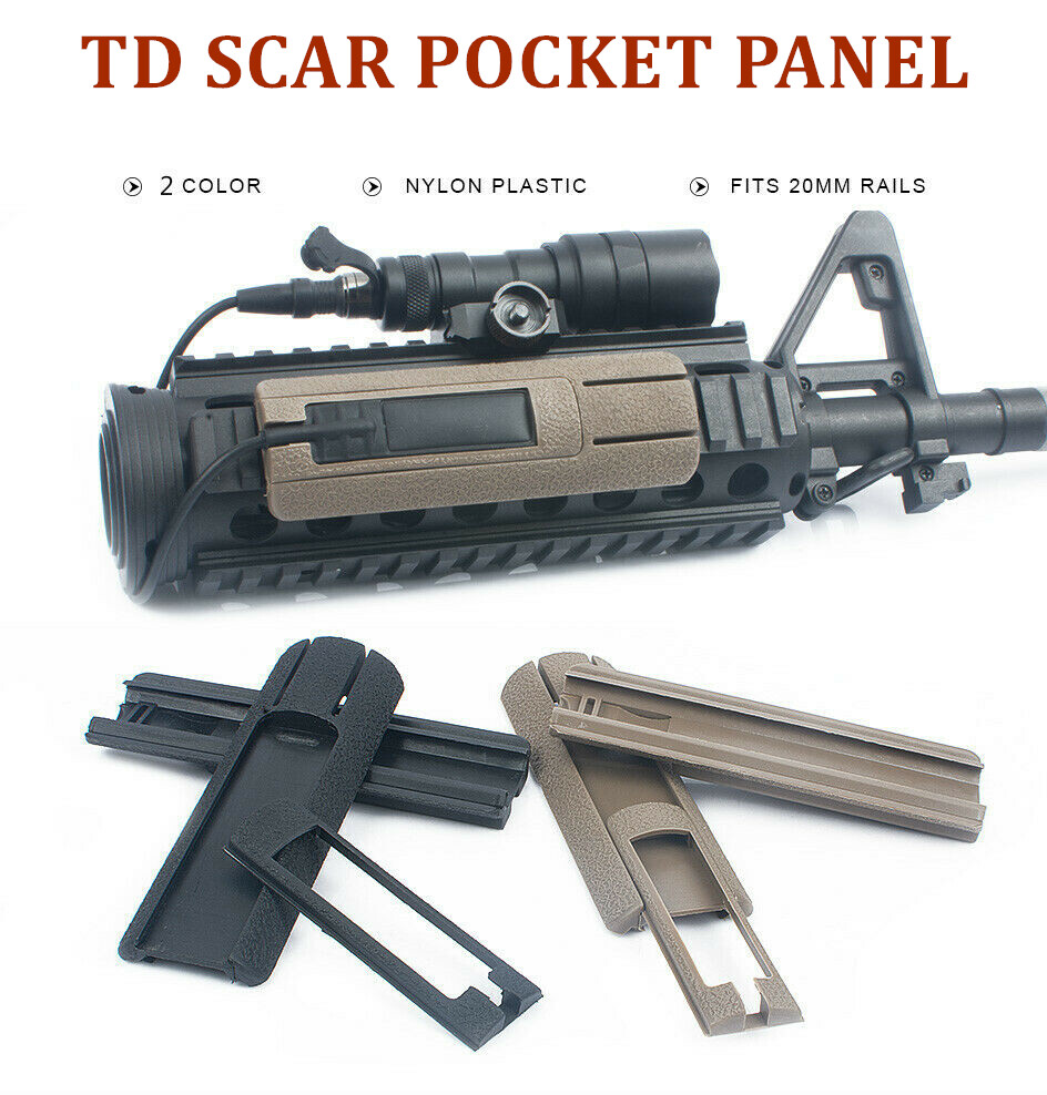 Tactical Pocket Panel Remote Flashlight Switch Rail Pads Set PEQ SF/NE Lights