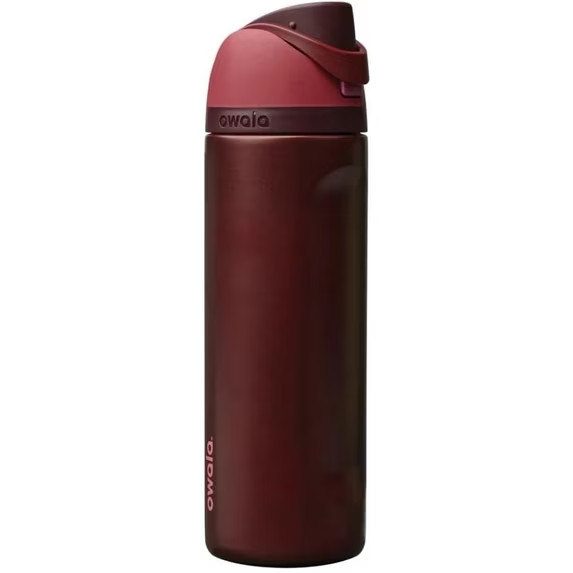 Owala Freesip 24oz Insulated Stainless Steel Water Bottle - Black Cherry USA