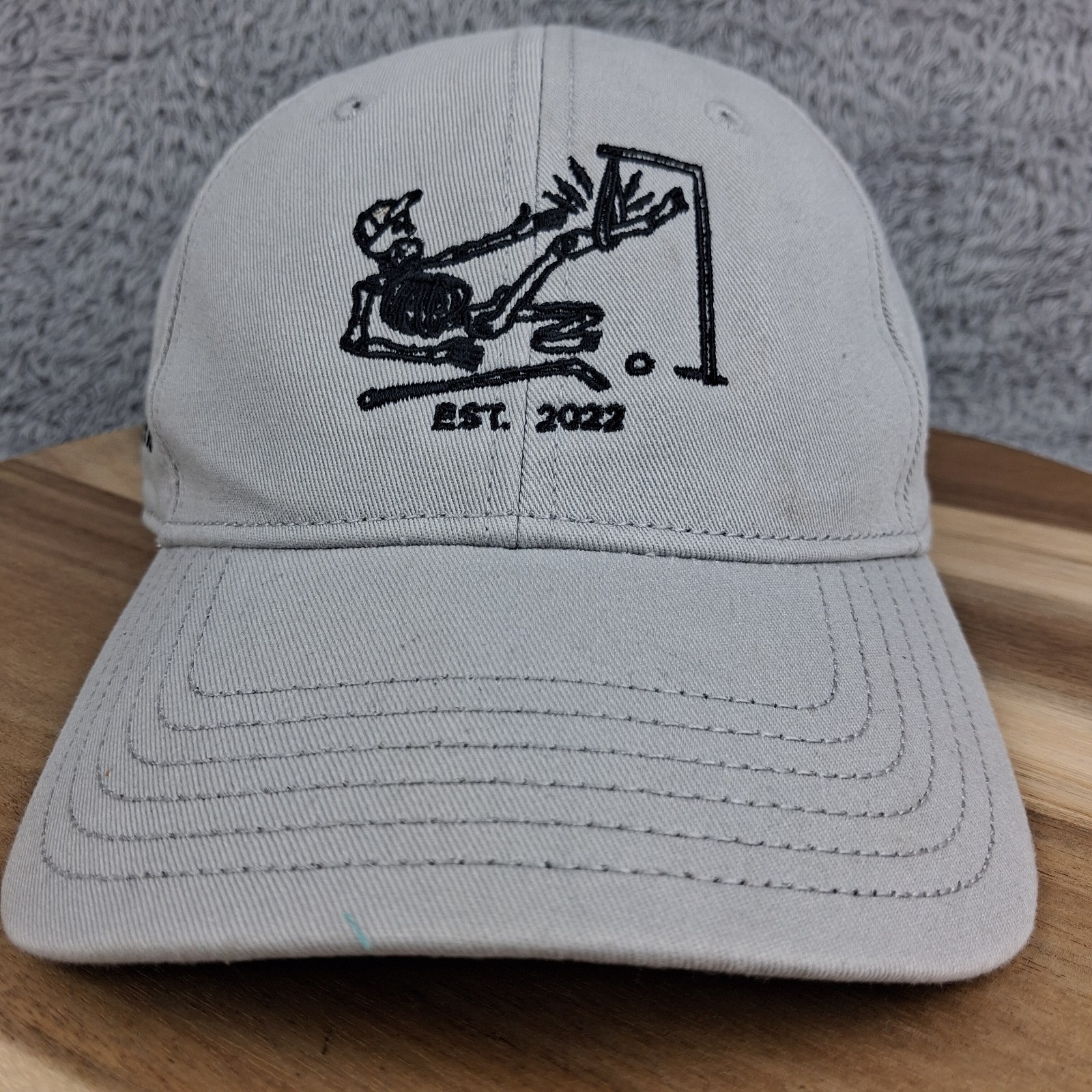 Callaway Golf Hat Cap Gray Adjustable One Size 4th Annual My Knee Open SC Mens