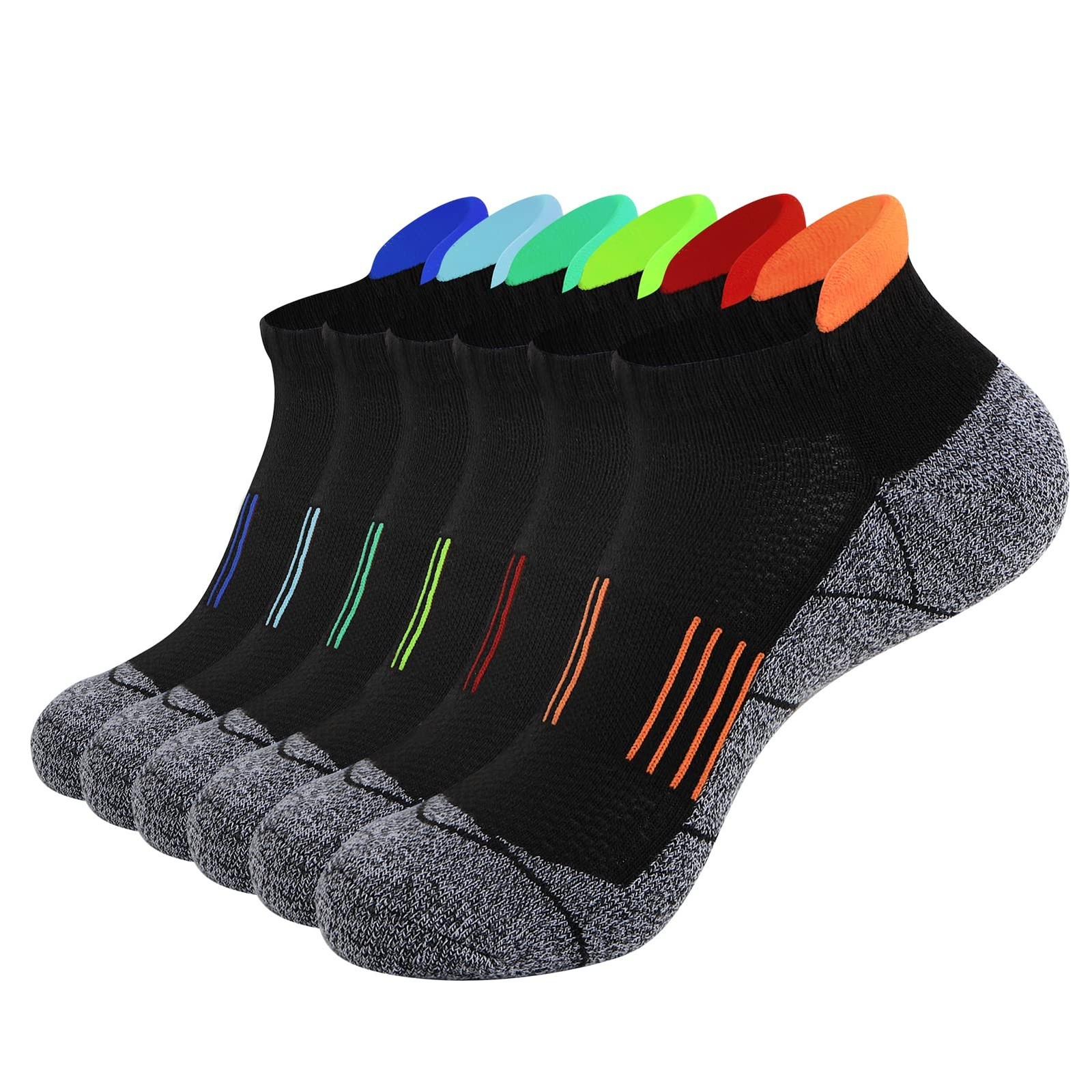 JOYNÉE Mens Ankle Athletic Low Cut Socks Running Sports Cushioned Sock for