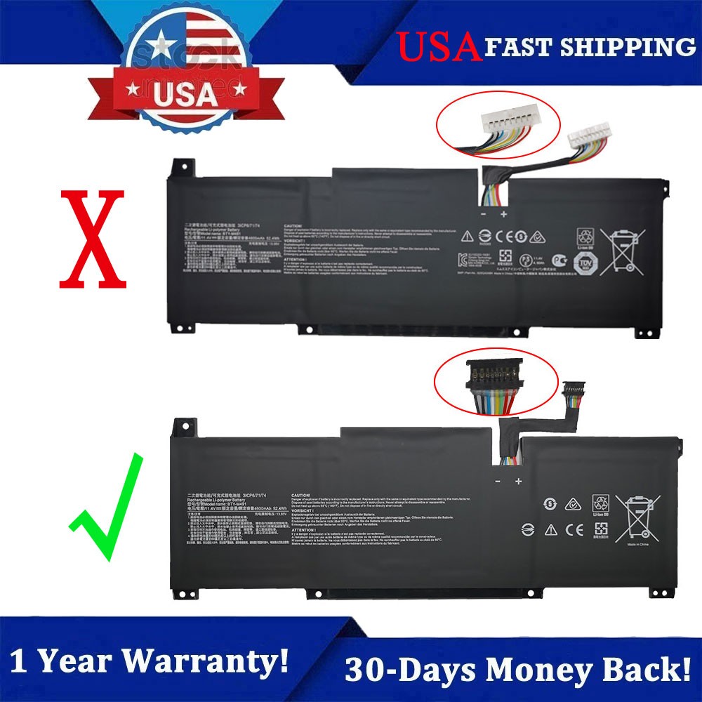 NEW BTY-M491 Battery For MSI Modern 15 A10M A10RB A10RD A11M A11SB A4M A4MW 15M