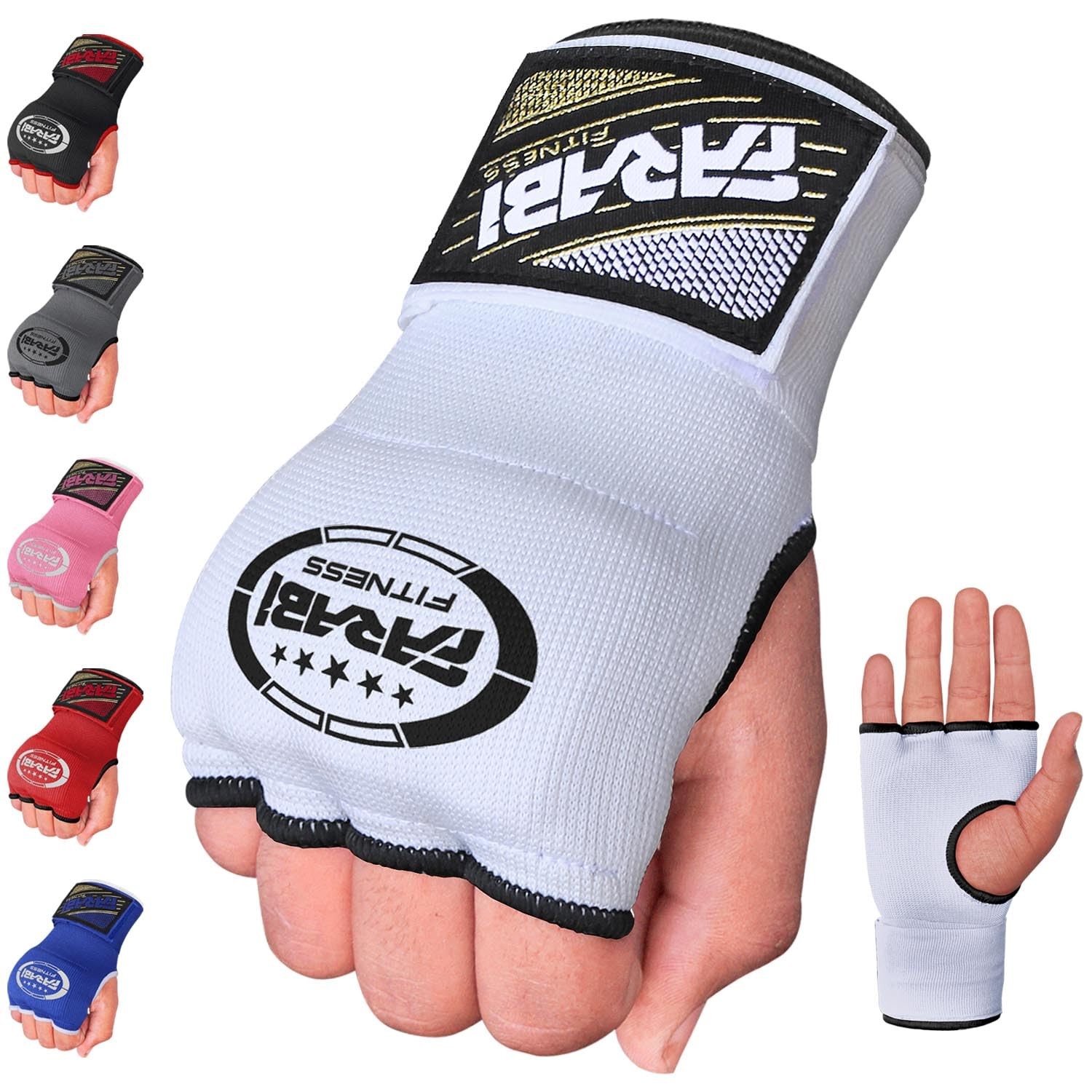 Kids Hybrid Boxing Inner Gloves for Punching  White