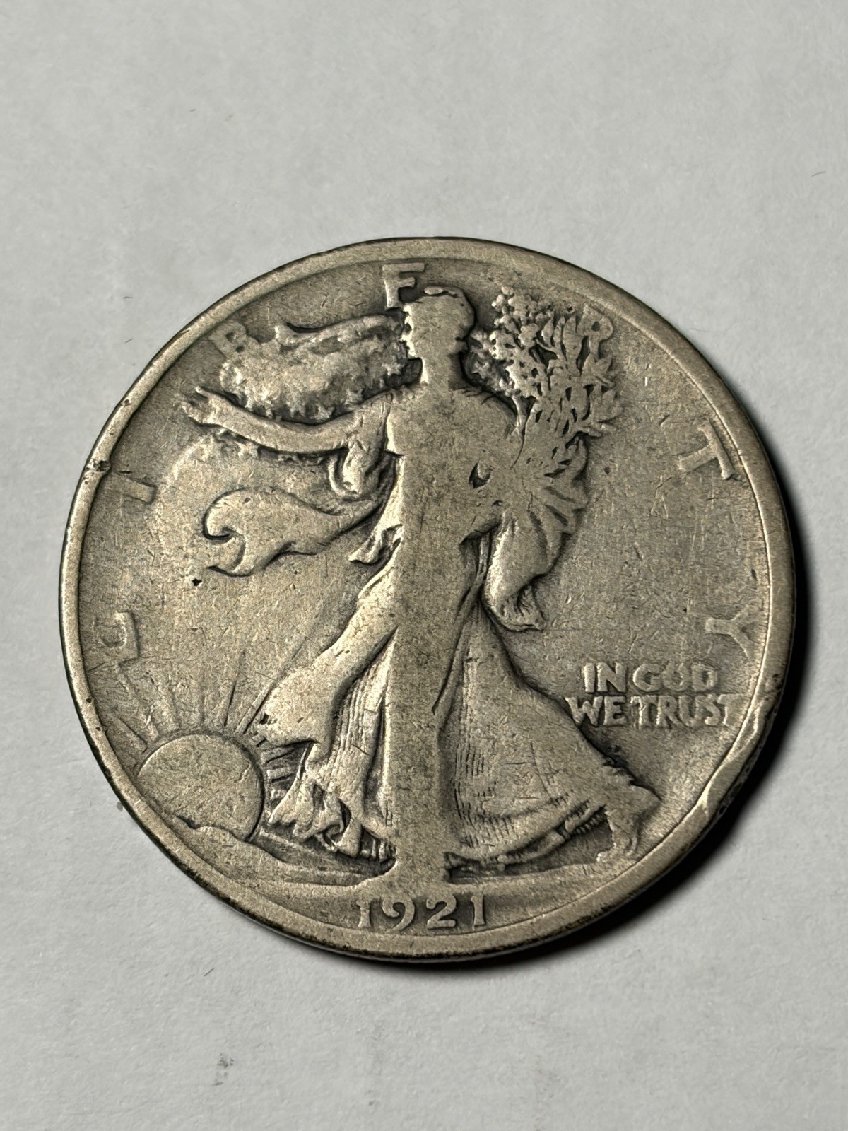 1921 Walking Liberty Half Dollar