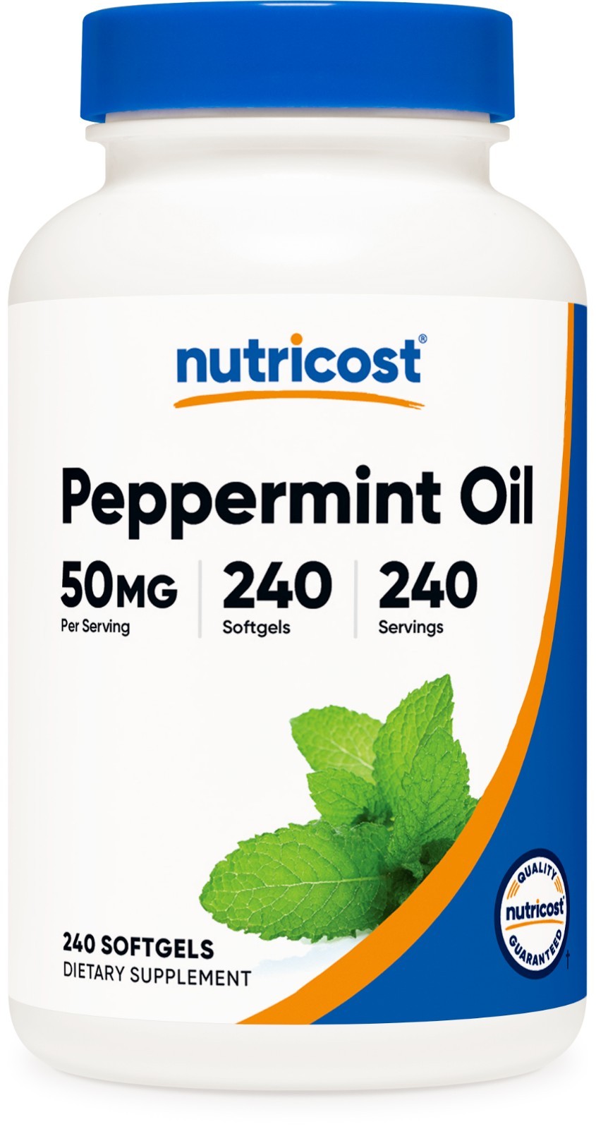 Nutricost Peppermint Oil Softgels (240 SFG) (50 MG) - Gluten Free & GMO Free
