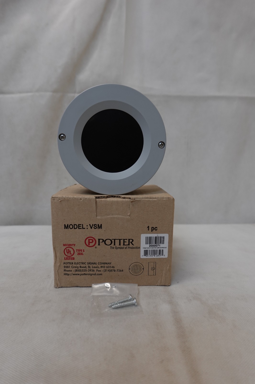 Potter Signal 2000071 VSM Integrated Microphone Vault Sound Detector - NOS