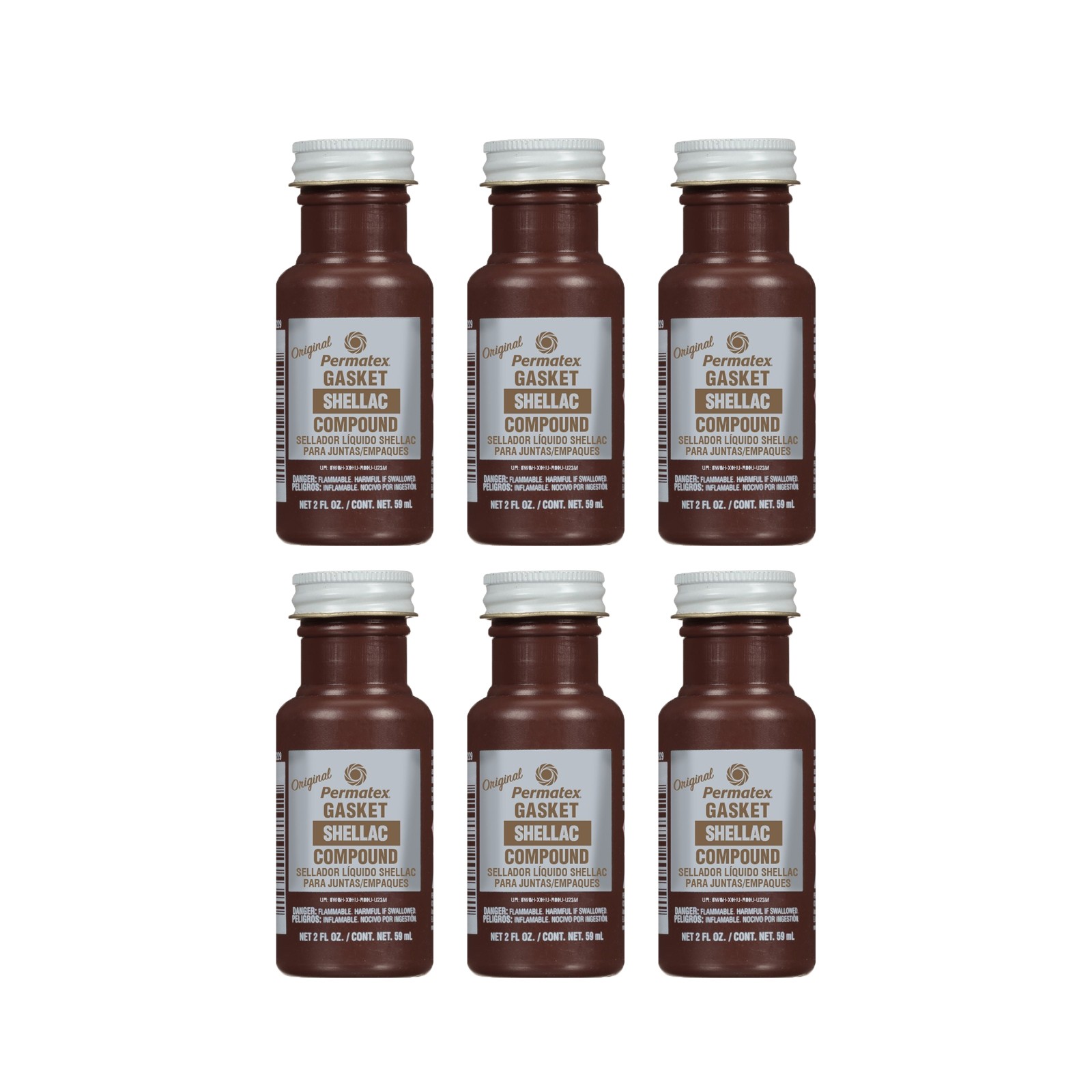 Permatex 20539 Indian Head Gasket Shellac Compound 2 oz. x 6 Packs