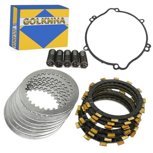 Clutch Kit & Friction Steel Plates Cover Gasket Compatible with Yamaha YZ125