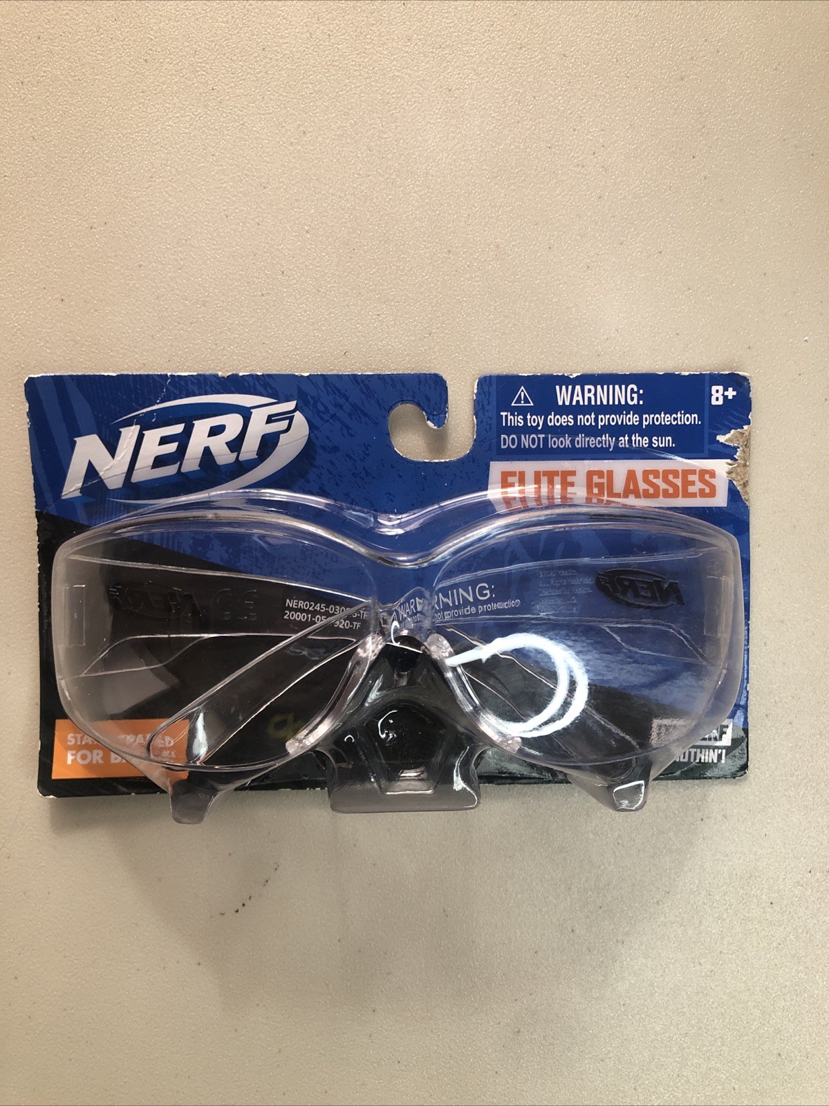 NERF Elite Glasses Goggles Clear Plastic Impact Resistant