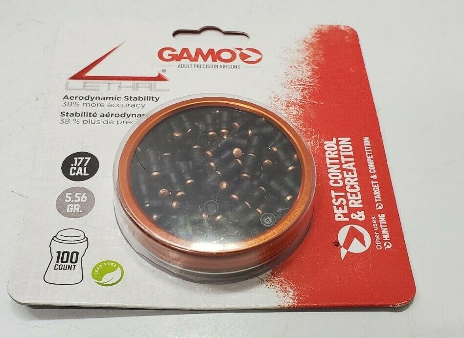 Gamo Pellets .177 cal 5.56gr 100 count Metal Penetrator up to .06 inch
