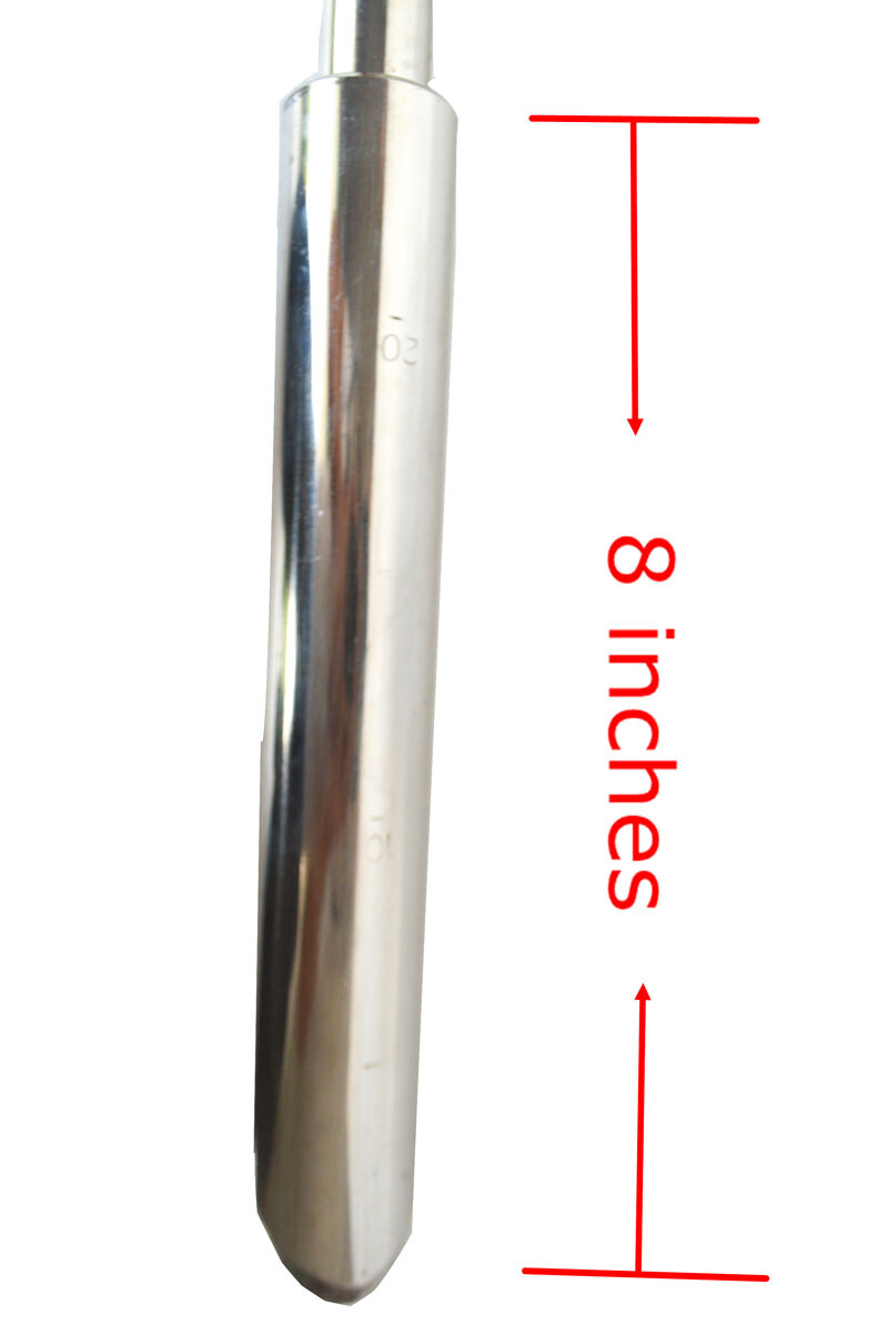 Soil Sampler Probe 8" with Sample Ejector &Foot Peg Root Tool 304 Grade Steel