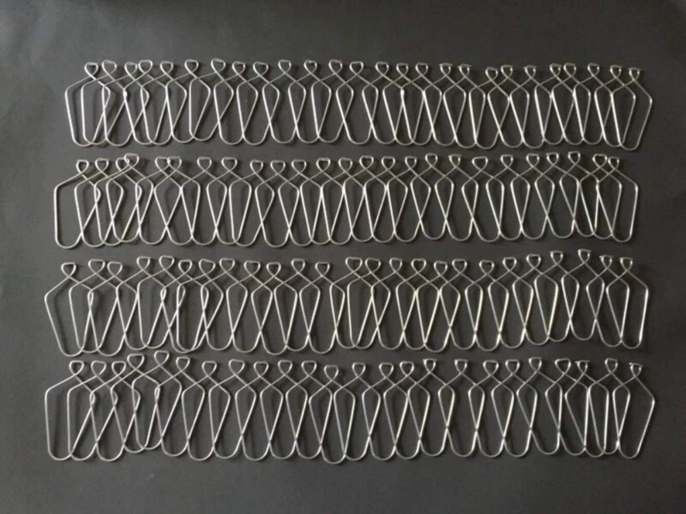 (100 Pack) 3" Wire Clip Hanger Pinch Hooks for Drop and Suspended Track Ceiling