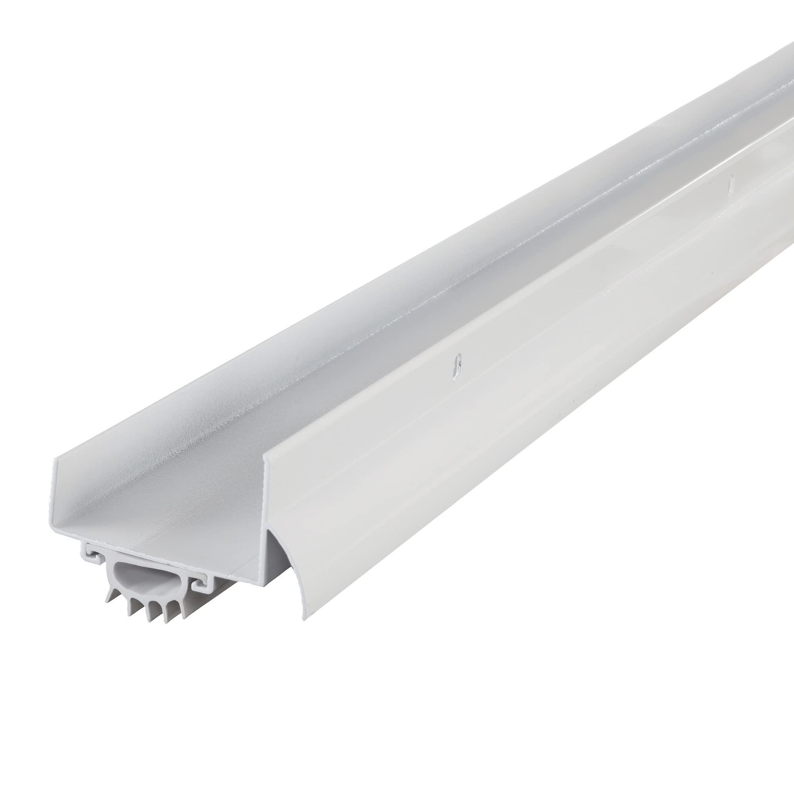 06403 36 in. White Aluminum U-Shape Screw-on Under Door Seal