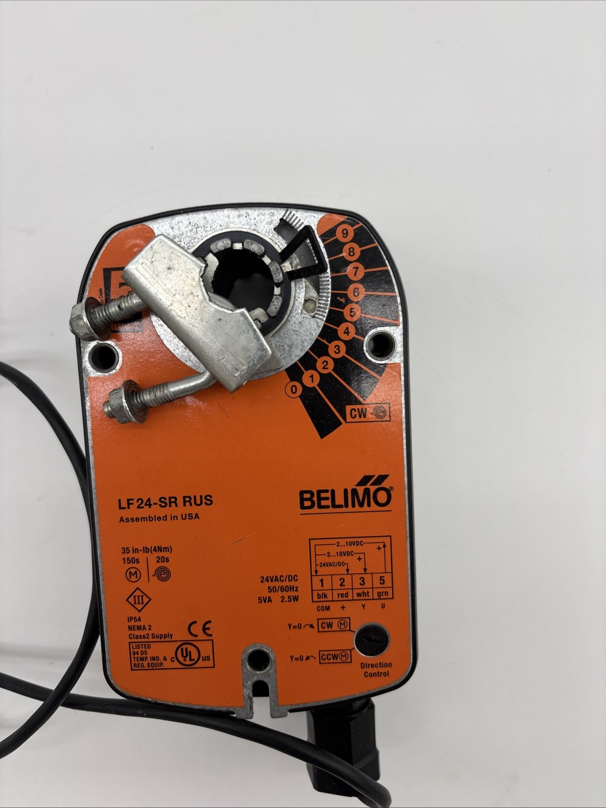 Belimo LF24-SR US Spring Return HVAC Damper Actuator 24V Corded MPN