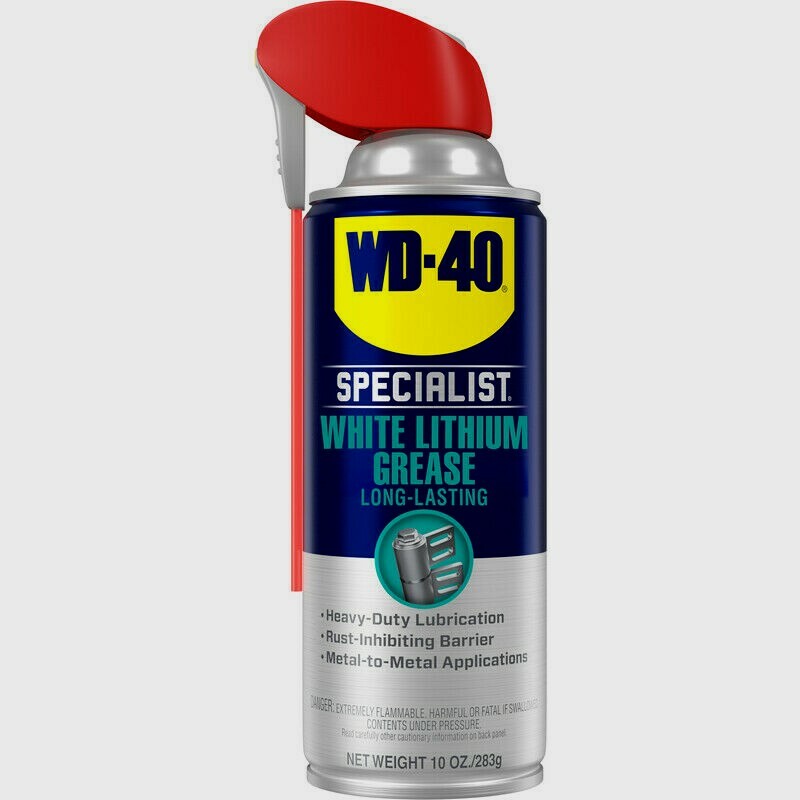WD-40 Specialist White Lithium Grease 10 oz. metal-to-metal lubricant 300615