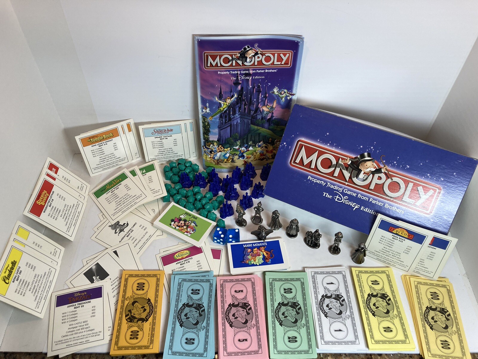 MONOPOLY Disney Edition 2001 Board Game Replacement Pieces