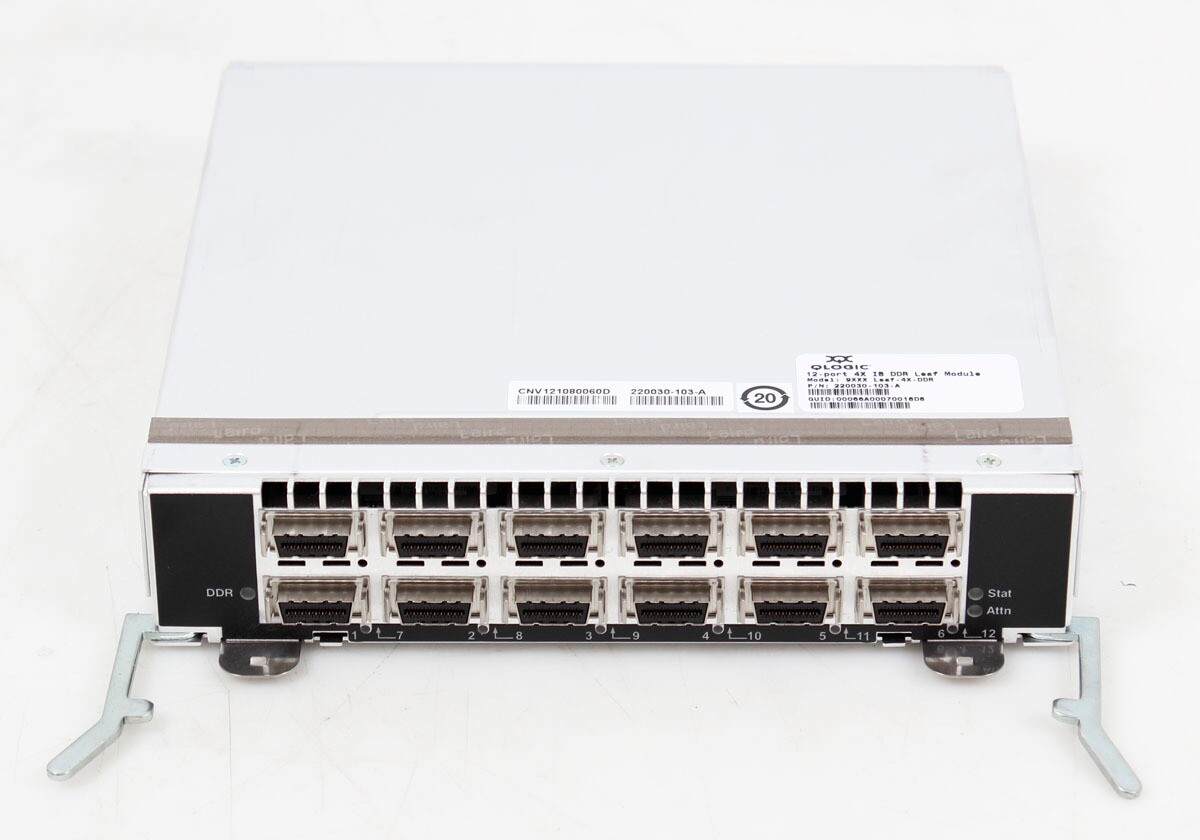 Genuine QLogic 9XXX Leaf-4X-DDR Server Network Switch 12-Port Leaf Module
