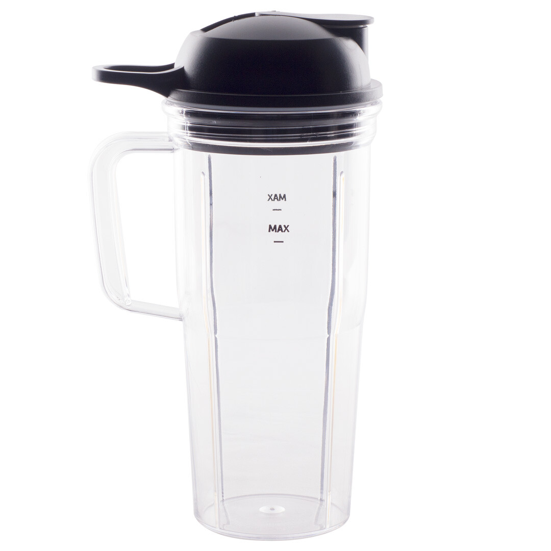 2 Pack 24 oz Handled Cup and Lid for NutriBullet Pro 1000, Combo and Select