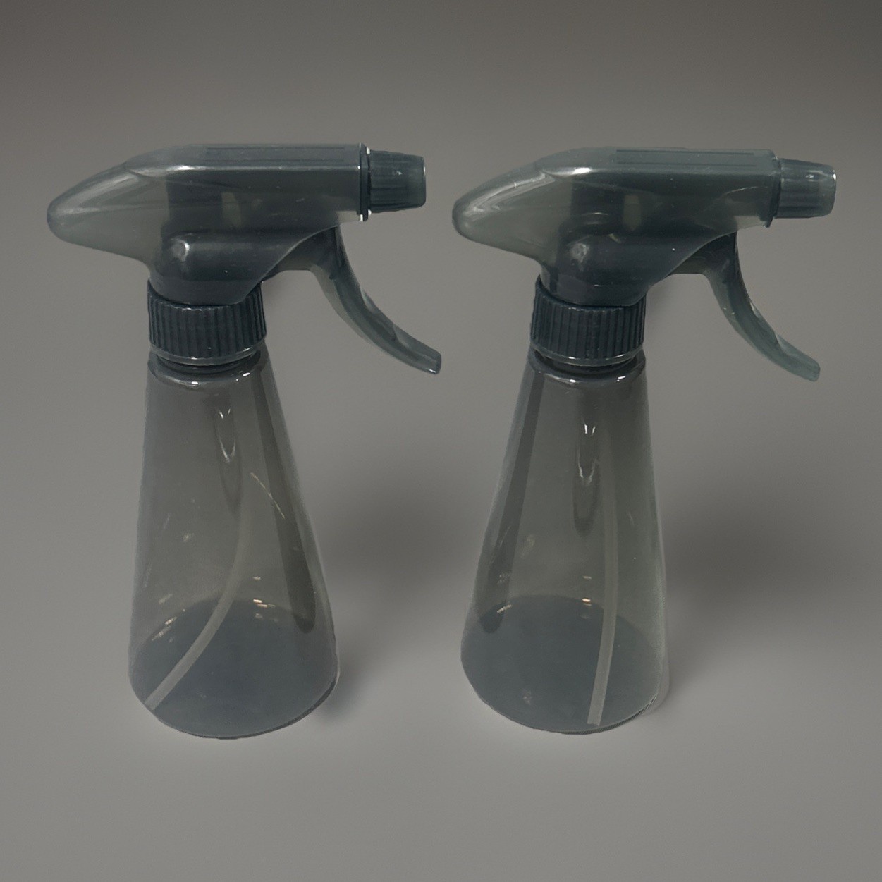 2x SL-8 Streamline 8oz Spray Bottles – Clear Black – Trigger Sprayers Salon