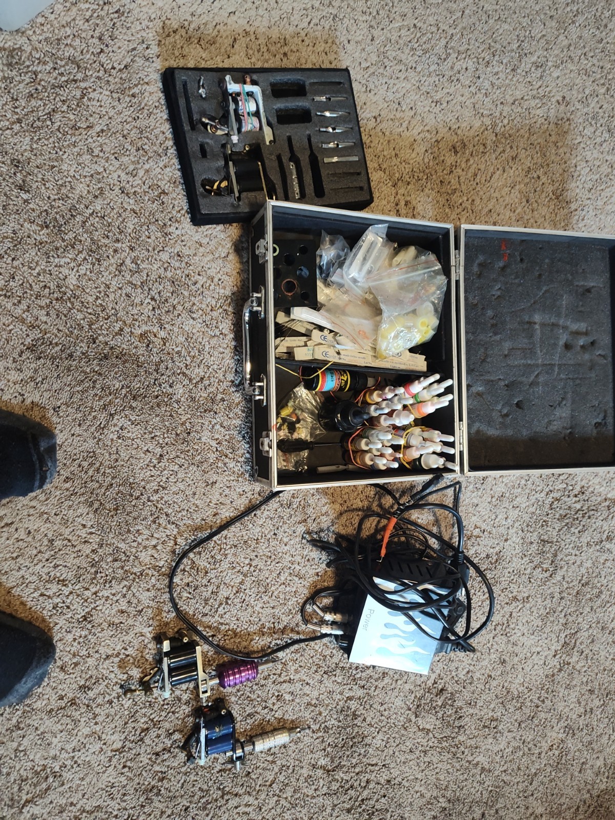 Complete Tattoo Machine 4 Guns And Misc