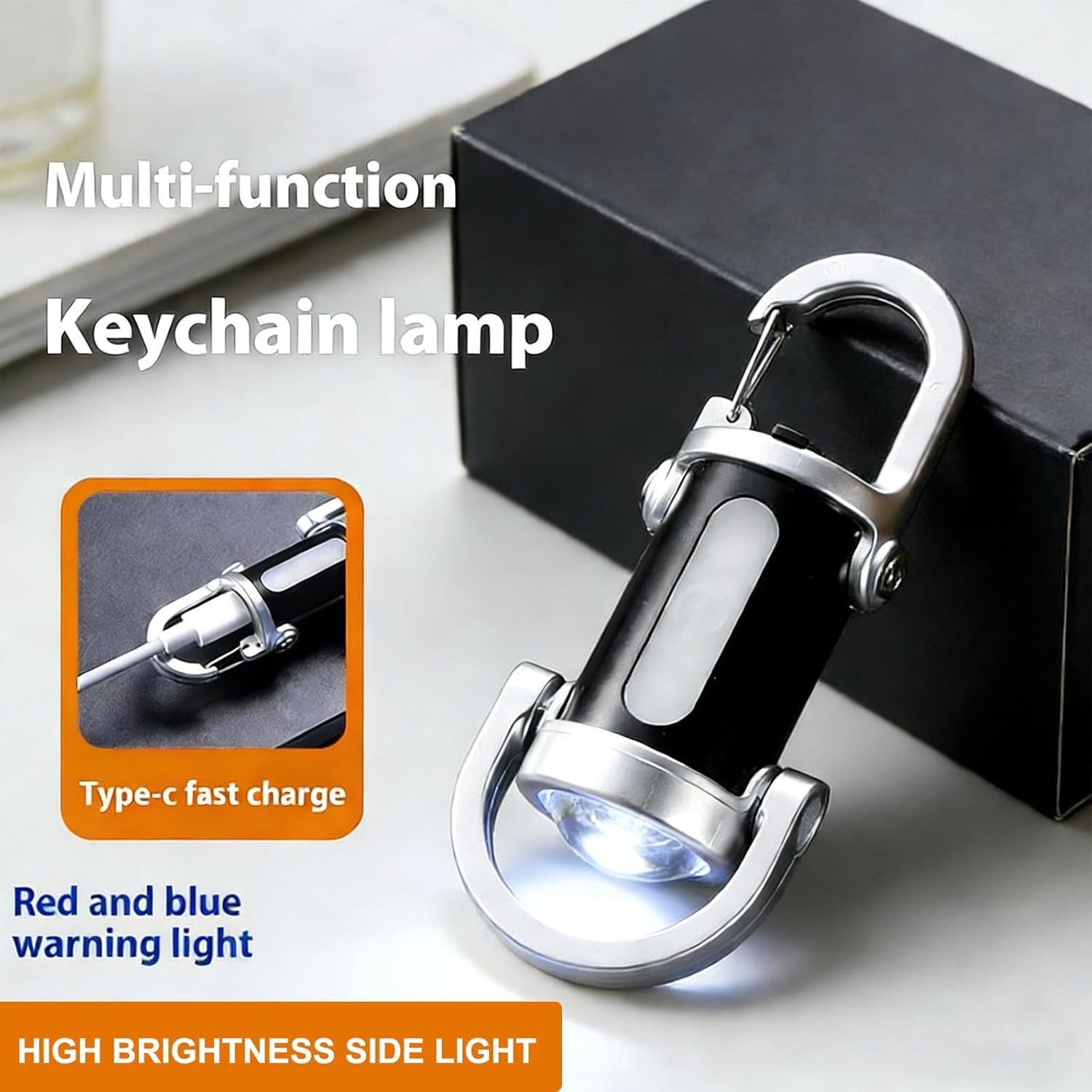 Portable LED Flashlight Rechargeable Pocket Mini Keychain Camping Flashlights US