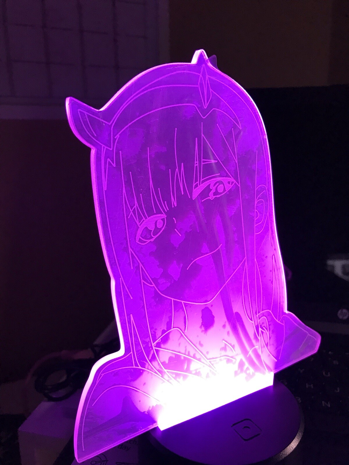 3d night light for kids  bedroom decor light manga gift darling in the franxx