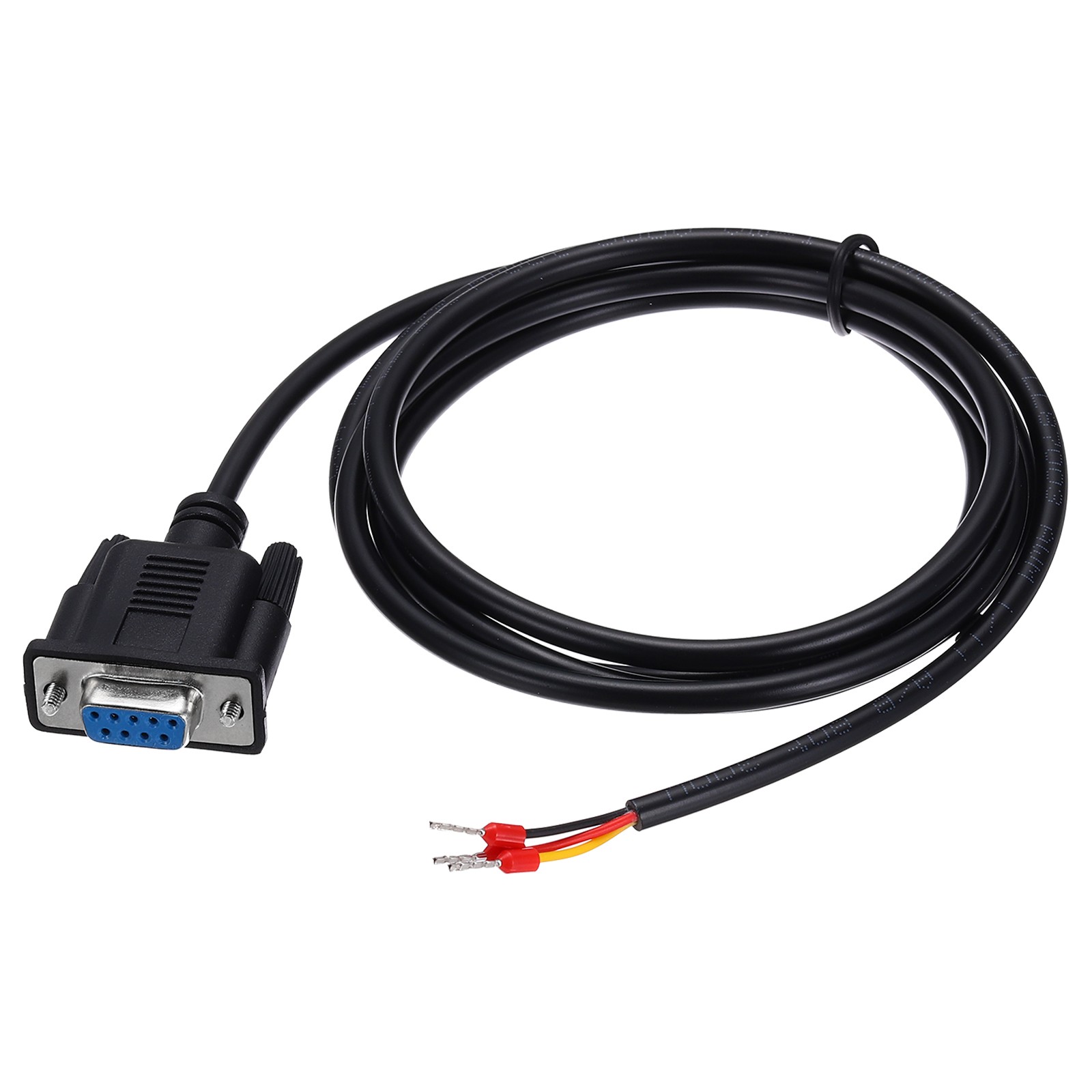 22AWG DB9 Female to 235 Bare Wire with 3 Wiring Terminals,4.9 ft