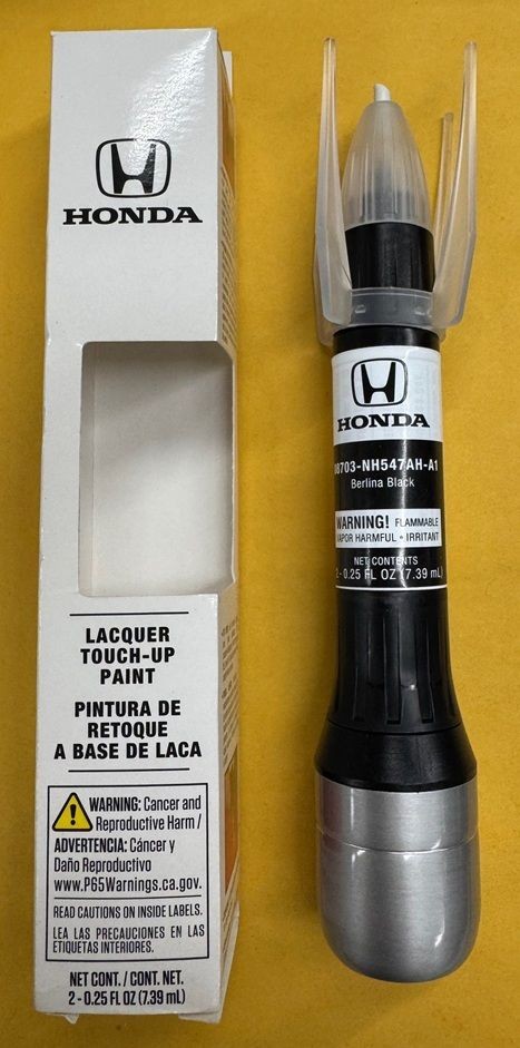 Genuine Honda Touch Up Paint Pen *NH547* BERLINA BLACK