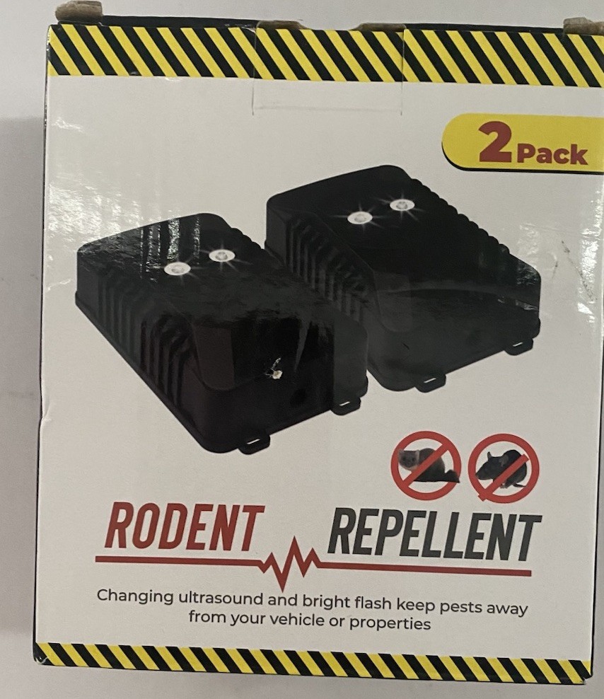 2 PKS Car Ultrasonic Mouse Repeller Vehicle Rat Rodent Pest Deterrent Repellent