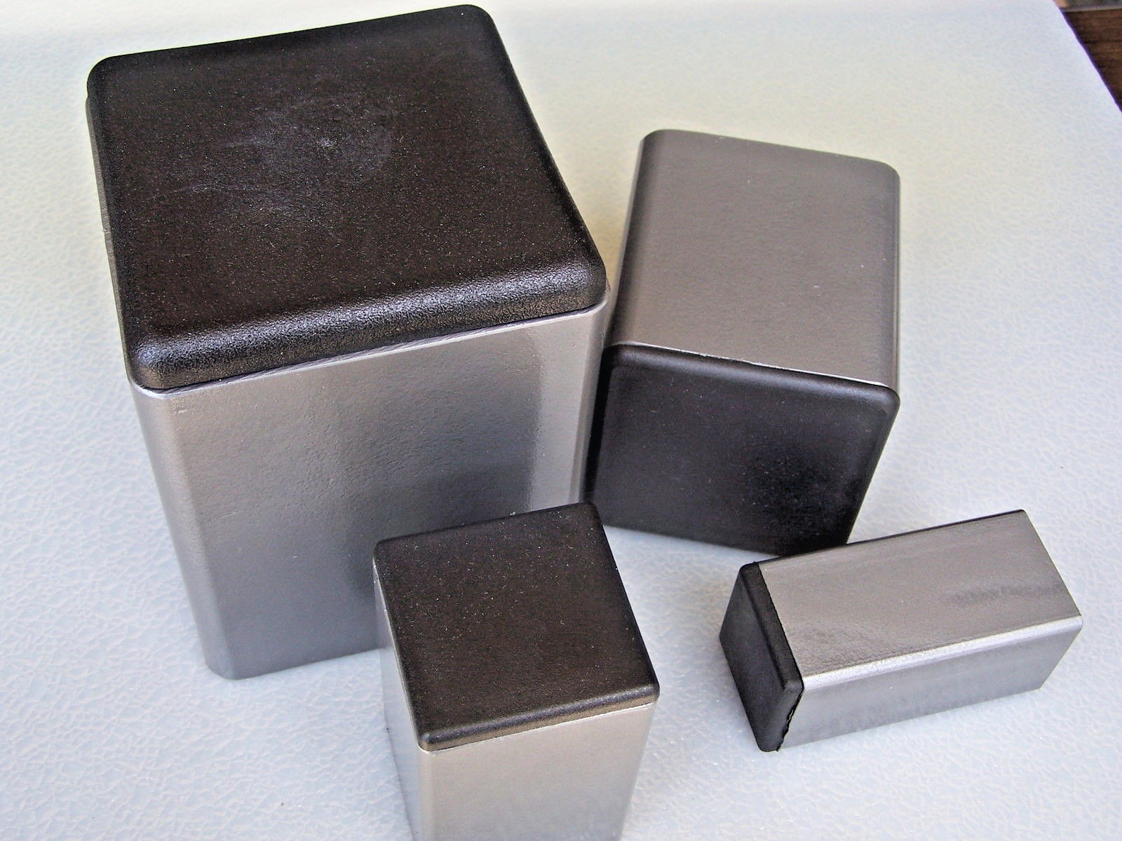 Plastic Insert Caps & Plugs the end of 2" Square Tube 1/4" wall