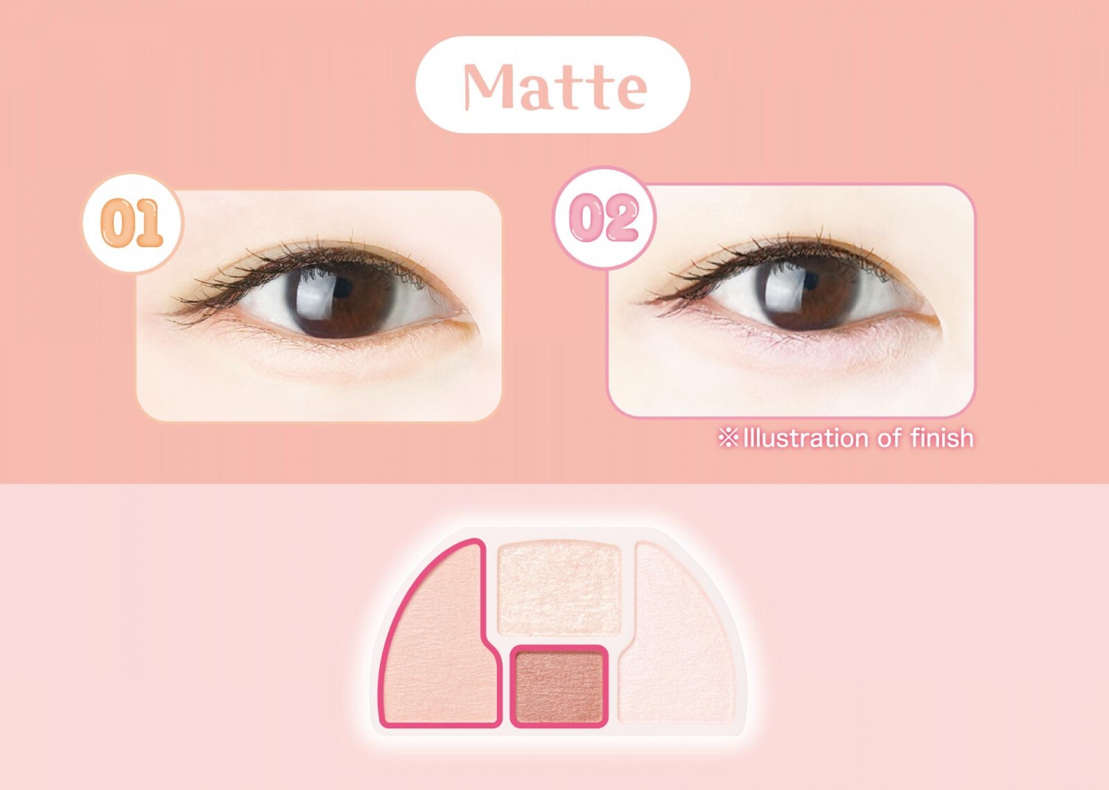CANMAKE Under-eye palette Plumpuku Coordination Eyes US SELLER