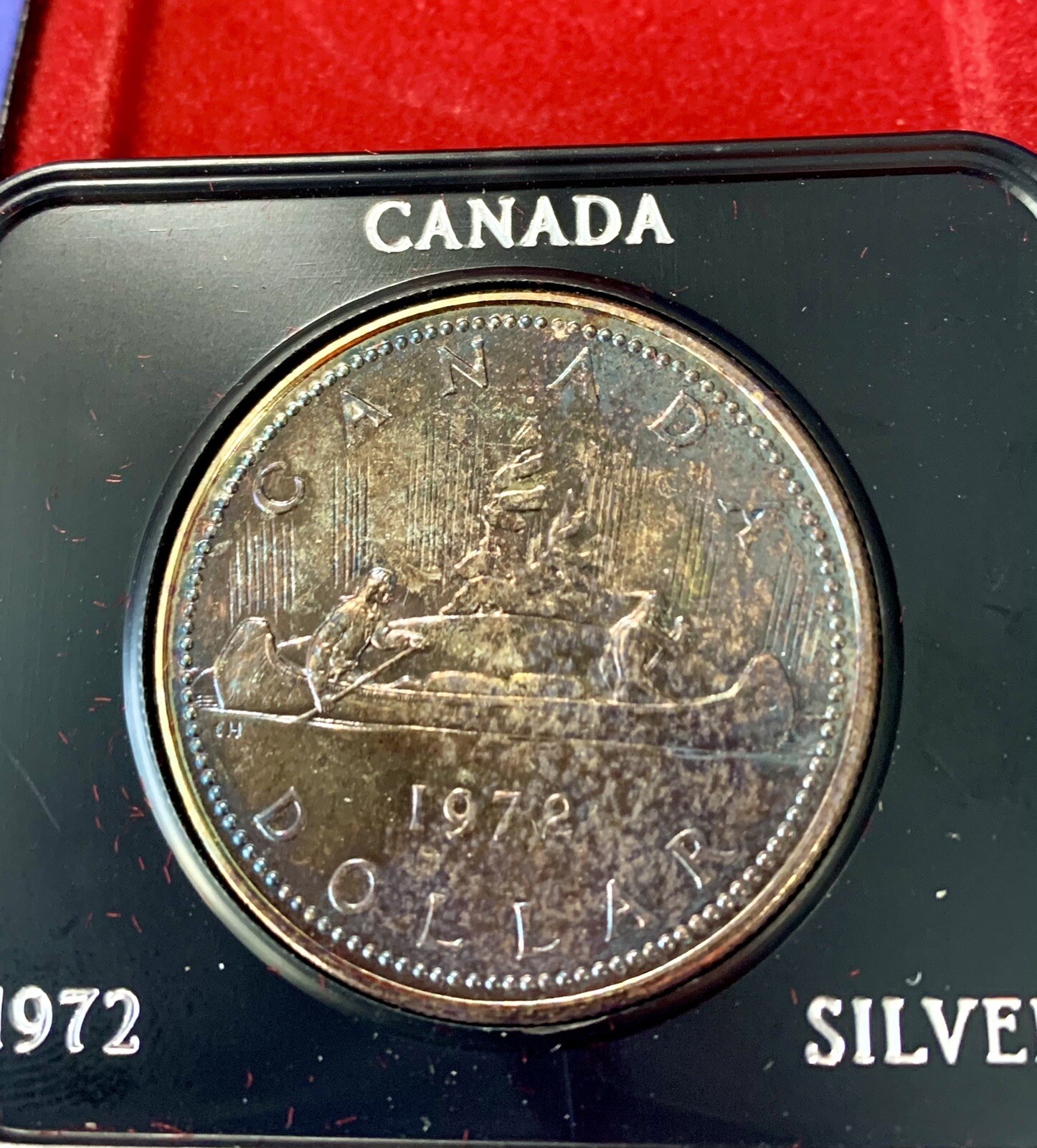 1972 Canada Voyageur Silver Dollar - PL/MS+++++, Monster Toned