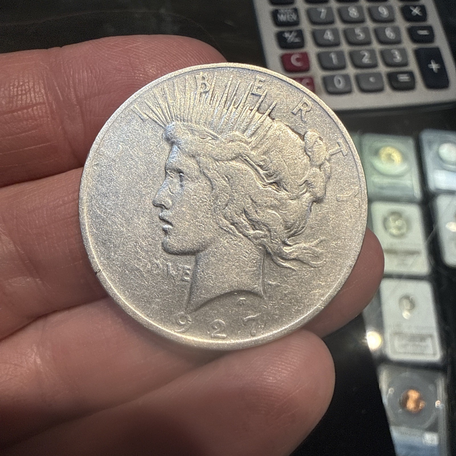Lot Of 5 Peace Dollars