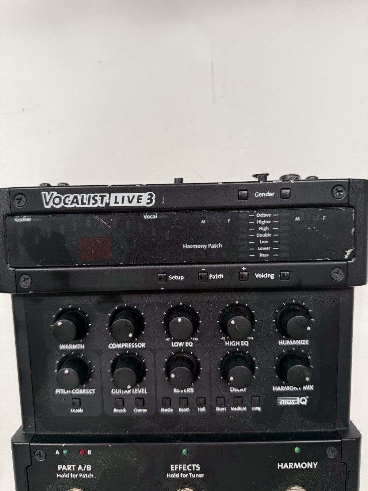 Digitech Vocalist Live 3 Vocal Multi Effects Processor Pedal + Power Supply