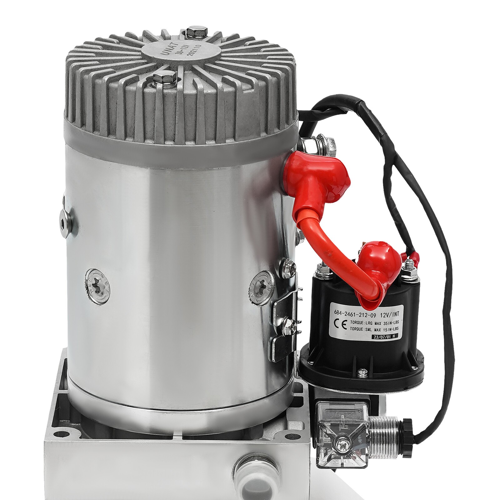 12V 3000W Hydraulic Pump Compact Electric Power Unit w/ Remote Control 2850rpm