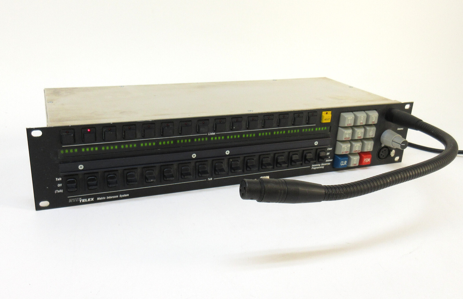 Telex RTS IKP-950 Intercom Control Panel w/ Power Cord and Microphone Attachment