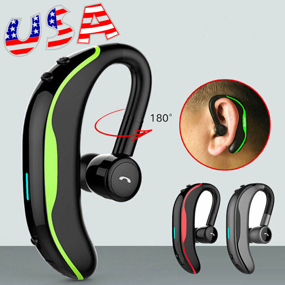 Wireless Headset Noise Cancelling Earpiece Sport Earphone for Android iOS Phone