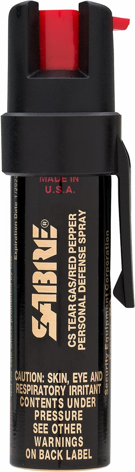 SABRE 3-In-1 Compact Defense Spray – Pepper Spray, Tear Gas & UV Dye, Max Police