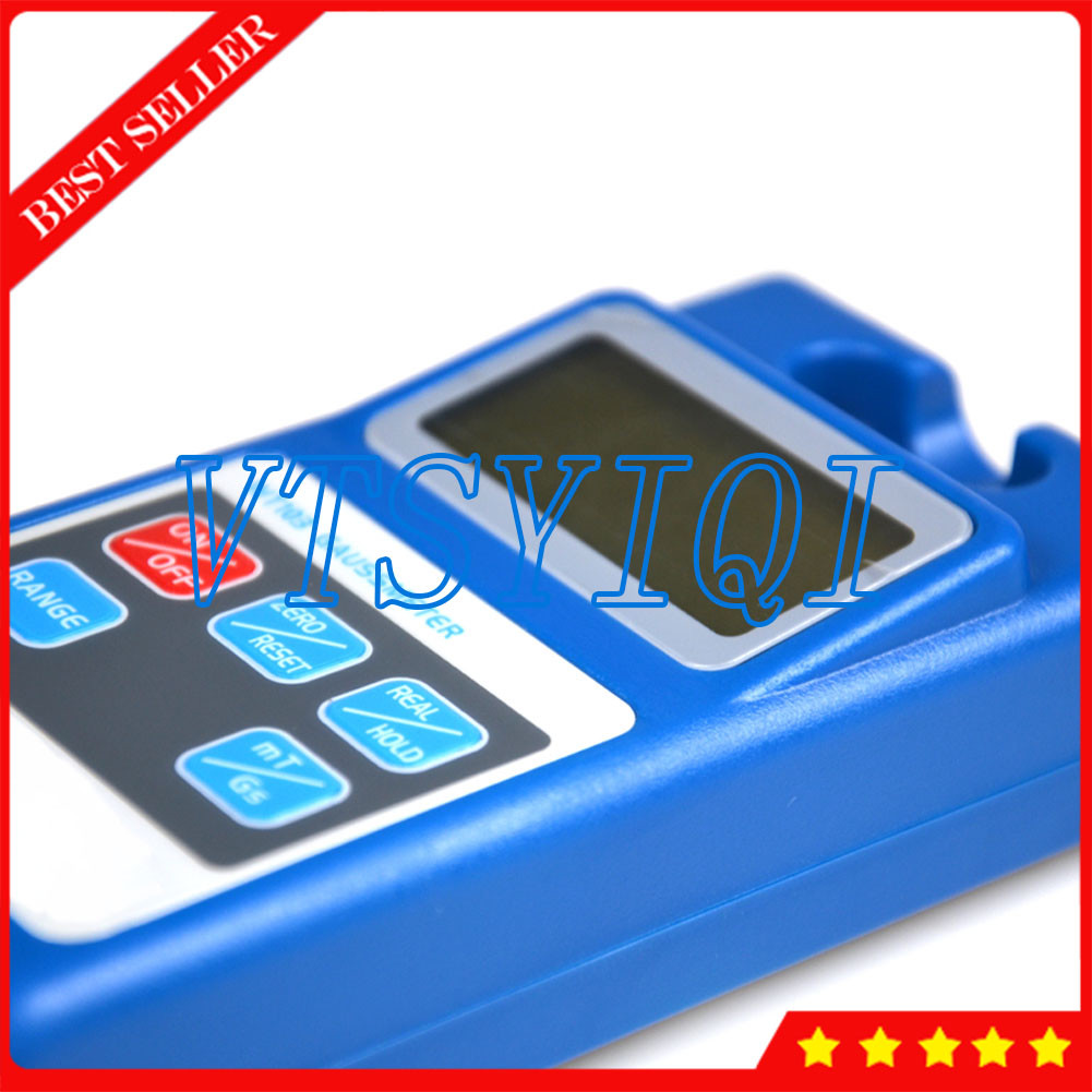 DC Surface Magnetic Field Tester Tesla Meter Gaussmeter mT Gs Display