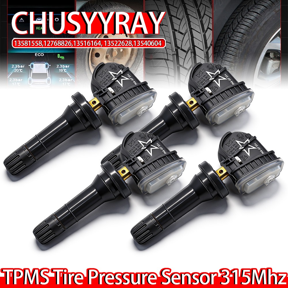 Set 4pcs 13581558 TPMS Sensor For Chevrolet Impala 2014-2020