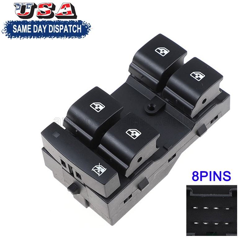 Power Window Switch 20917599 for 2010-2017 Chevrolet Equinox Front Driver Side