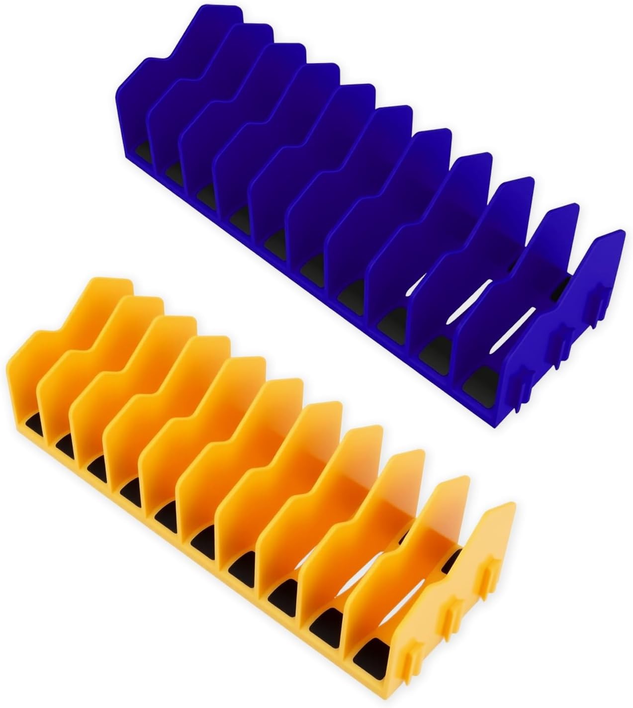 2PCS Plier Organizer Rack, 10-Slot Pliers Cutters Holder with Non-Slip Base, ...