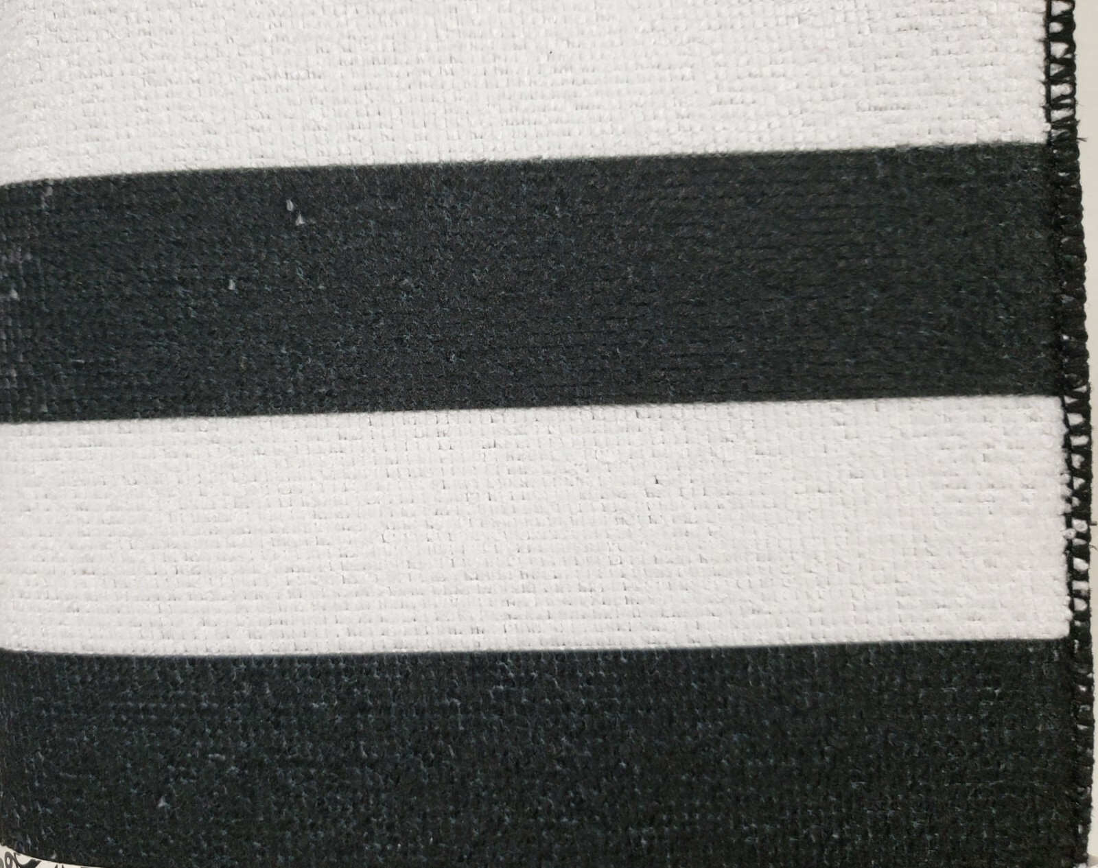 Kitchen Microfiber Drying Mat (15" x 20") BLACK & WHITE STRIPES, MI