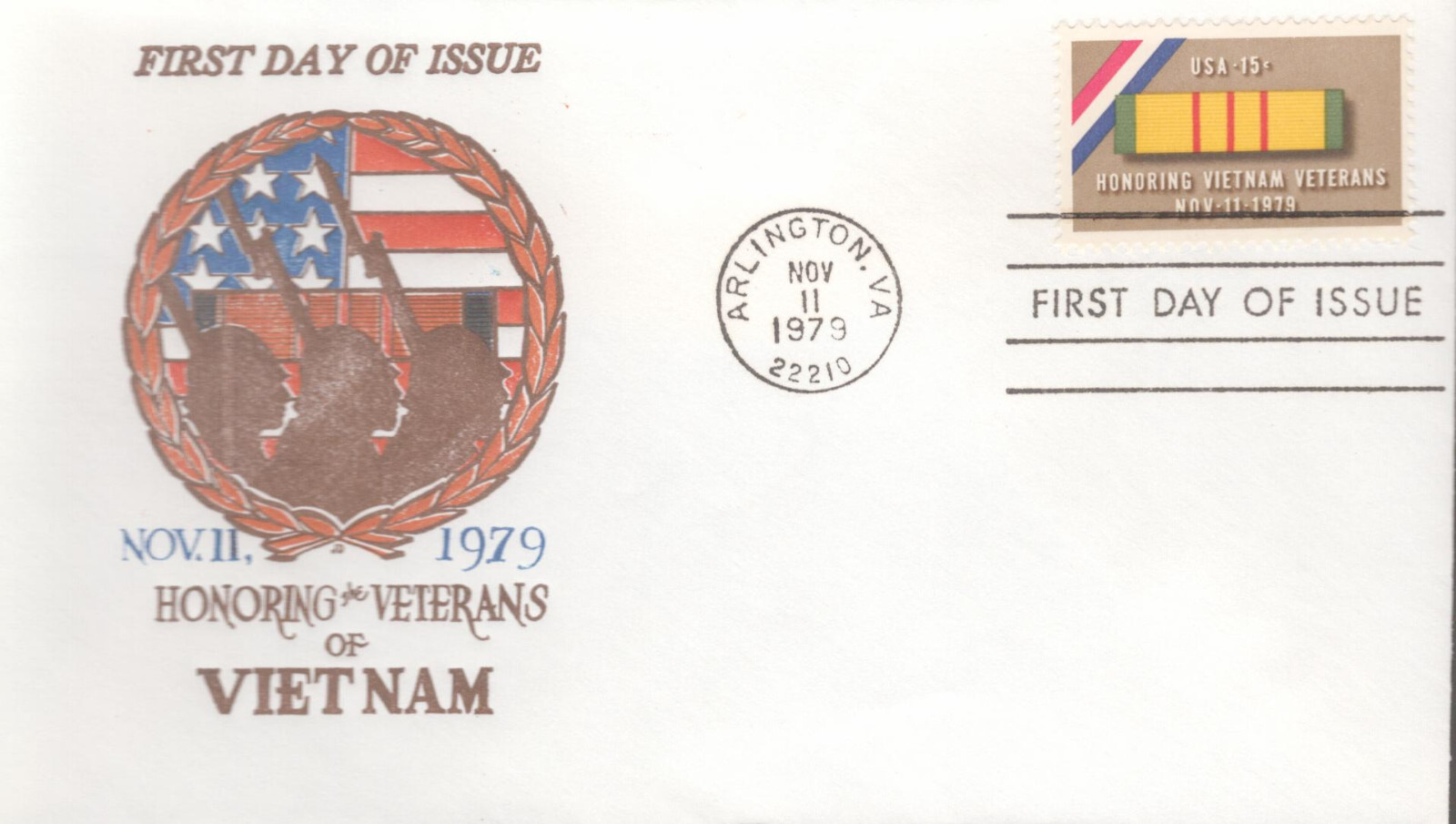 1979 First Day of Issue - Postage Stamp - Vietnam Veterans - Davis